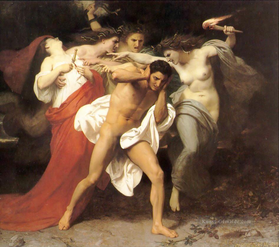 Orestes Verfolgt von den Furien William Adolphe Bouguereau Nacktheit Ölgemälde
